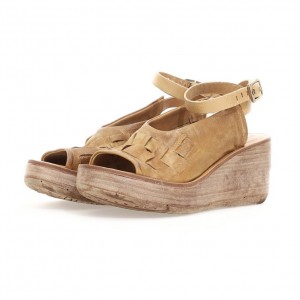 A.S.98 Nan Sandalen Dames Khaki | NL-OBWKLN-036