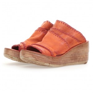 A.S.98 Nivek Sandalen Dames Oranje | NL-BQRHYN-207