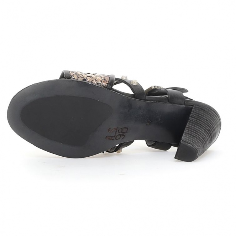 A.S.98 Becci Sandalen Dames Zwart | NL-QKOFGD-352