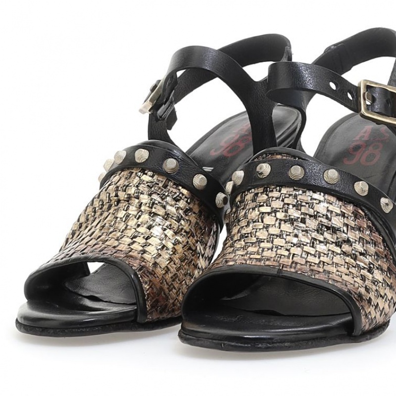 A.S.98 Becci Sandalen Dames Zwart | NL-QKOFGD-352