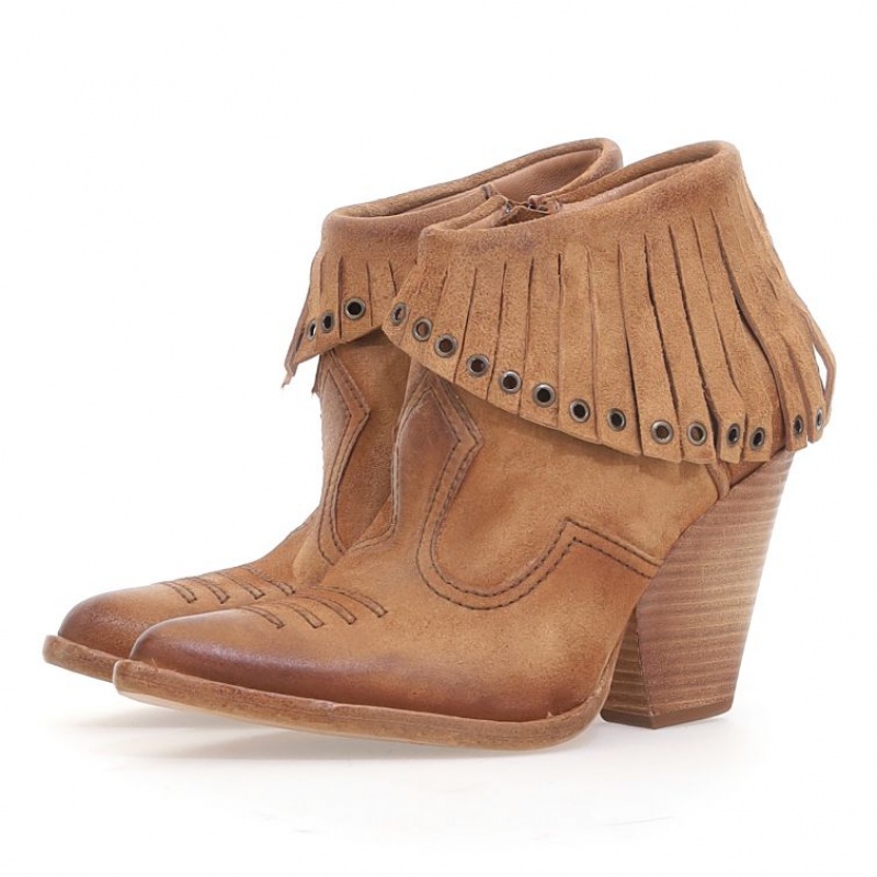 A.S.98 Brigit Ankle boots Dames Geel | NL-YQGANU-672