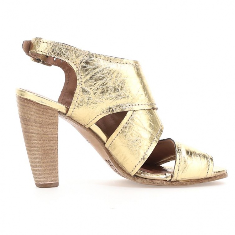 A.S.98 Chastity Sandalen Dames Goud | NL-PSGWNA-572