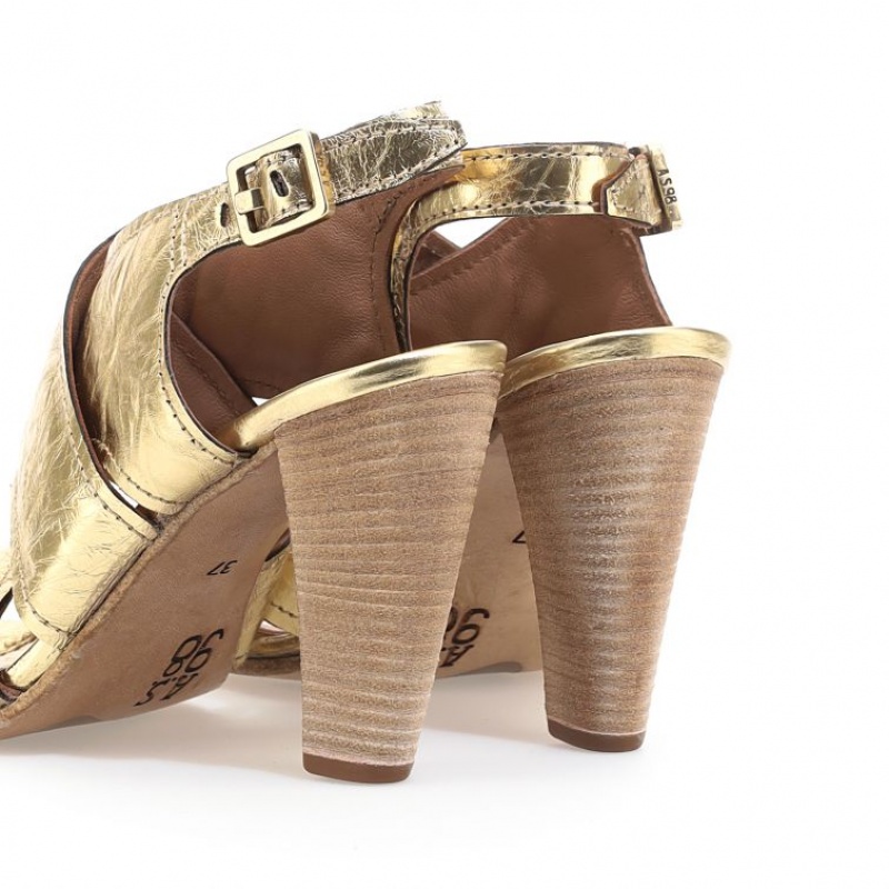 A.S.98 Chastity Sandalen Dames Goud | NL-PSGWNA-572