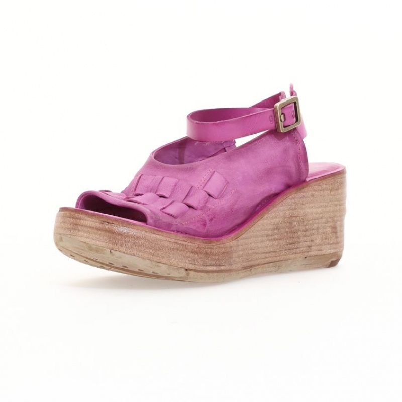 A.S.98 Nan Sandalen Dames Fuchsie | NL-LTYHZN-745