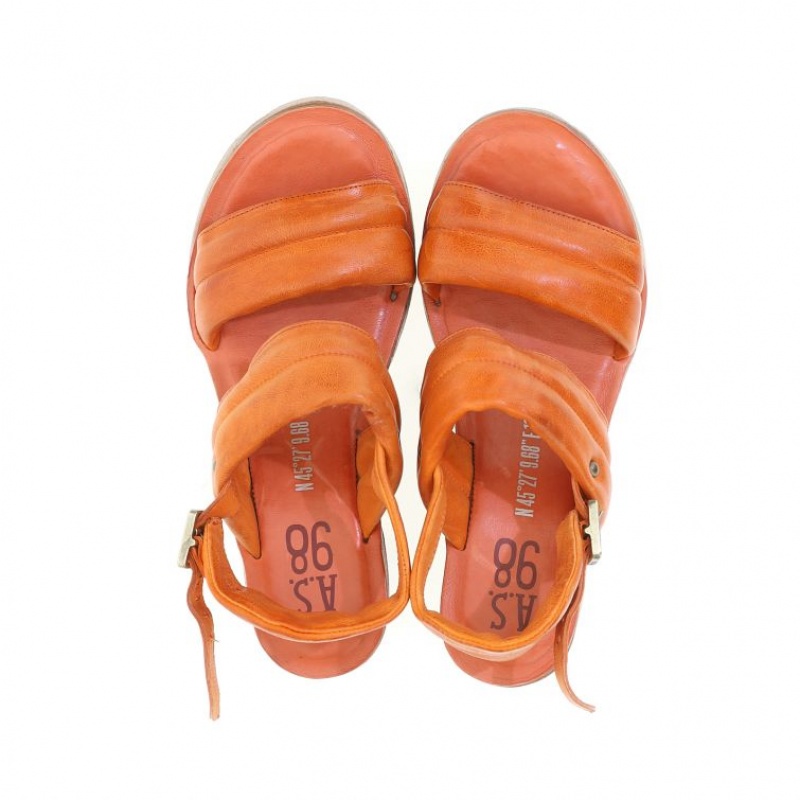 A.S.98 Neely Sandalen Dames Oranje | NL-EMNBSF-793