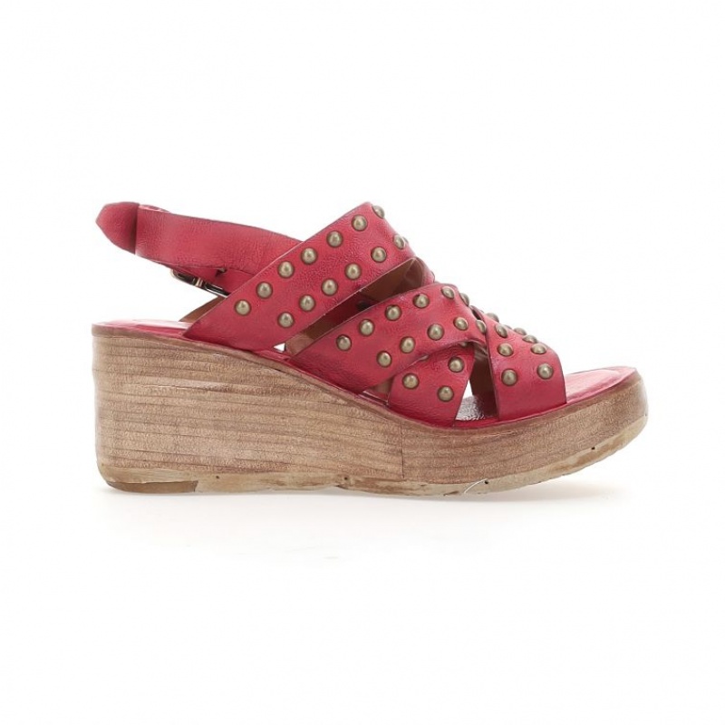 A.S.98 Normand Sandalen Dames Donkerrood | NL-LUFMDP-750