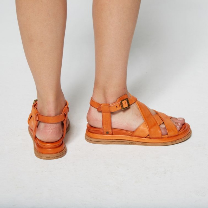 A.S.98 Sallie Sandalen Dames Oranje | NL-BZUPOG-319