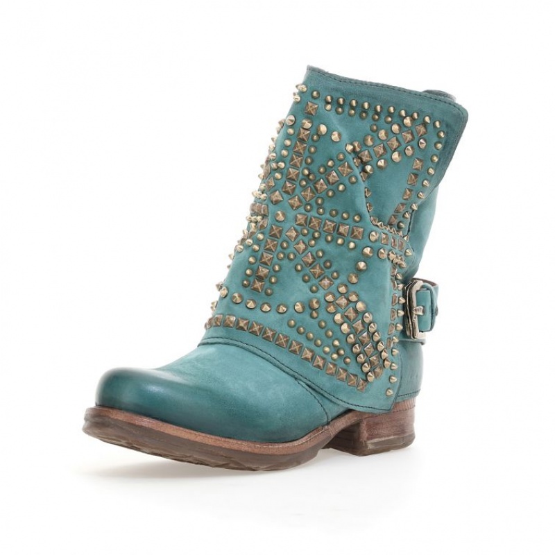 A.S.98 Shana Ankle boots Dames Groen | NL-TKYEZB-765