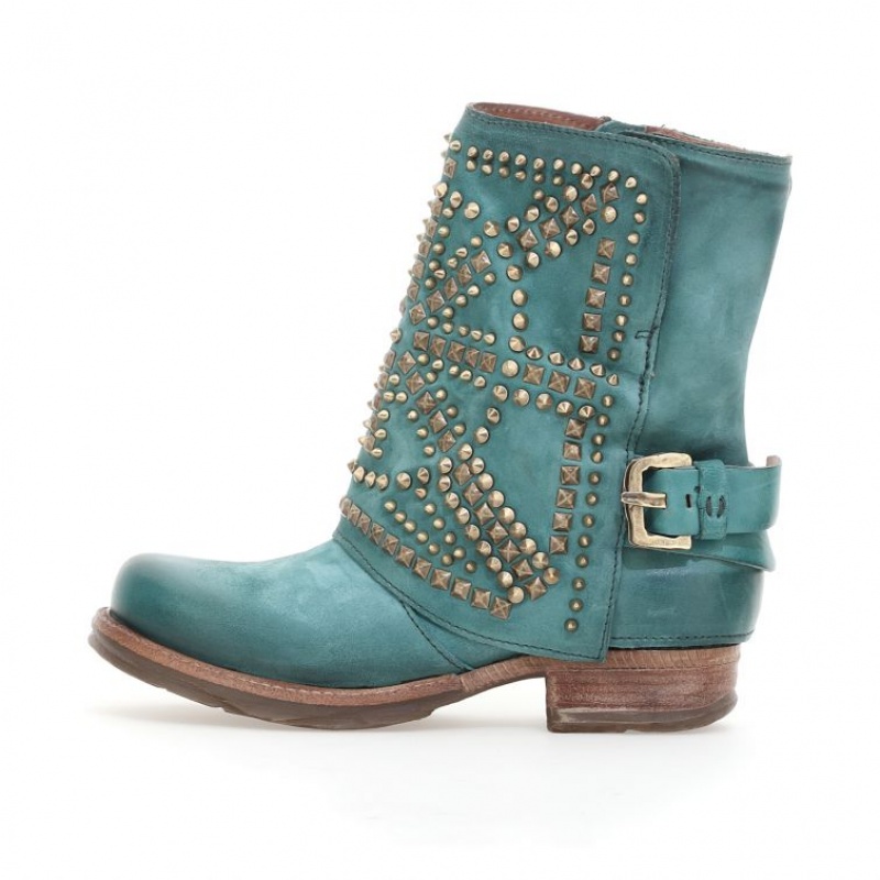 A.S.98 Shana Ankle boots Dames Groen | NL-TKYEZB-765