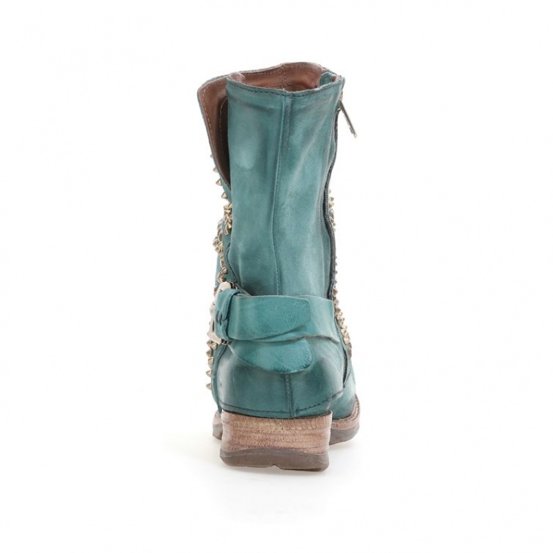 A.S.98 Shana Ankle boots Dames Groen | NL-TKYEZB-765