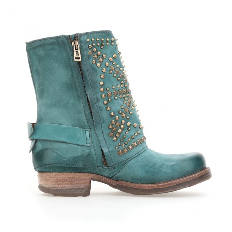 A.S.98 Shana Ankle boots Dames Groen | NL-TKYEZB-765