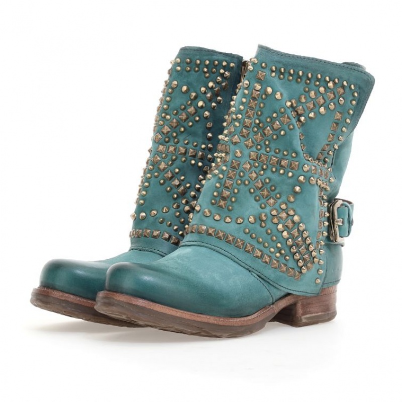 A.S.98 Shana Ankle boots Dames Groen | NL-TKYEZB-765